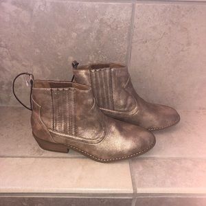 New rose gold booties